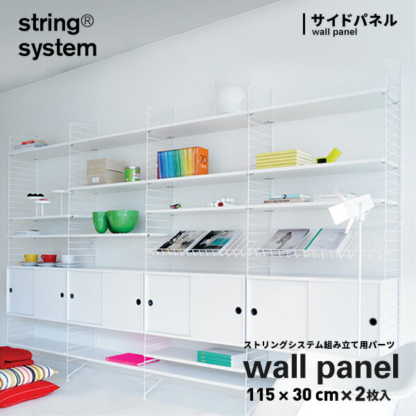 String system ストリングシステム組立用パーツ フロアーパネル 115×30cm 2枚セット サイドパネルストリングシステム組み合わせ自由 棚 シェルフ パーツ SF11530-12-2 SF11530-13-2 SF11530-61-2