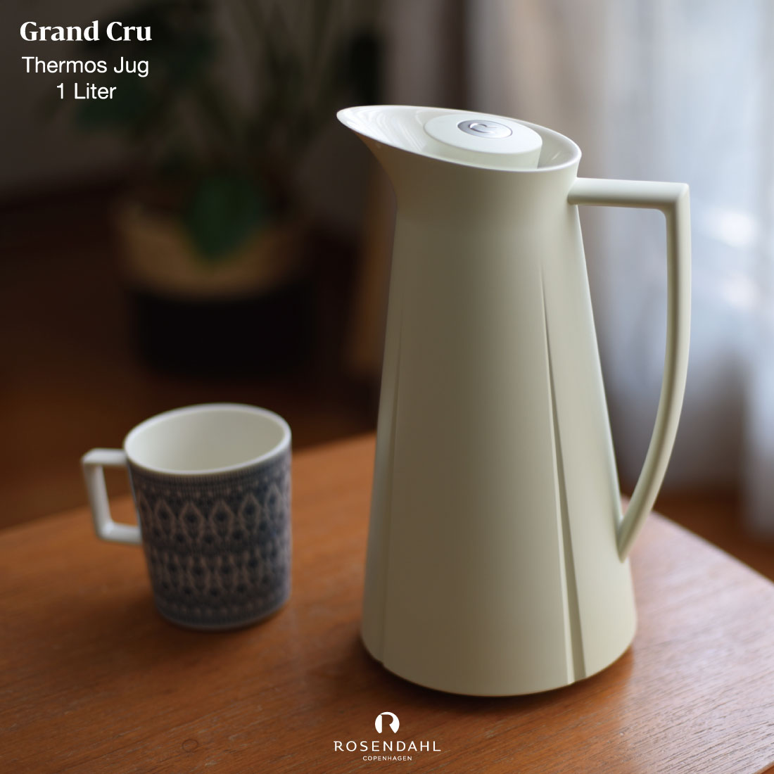 【店舗クーポン発行中】ROSENDAHL COPENHAGEN Grand Cru Thermos Jug 1l ローセンダール コペンハーゲン/グランクリュ/サーモジャグ/魔法瓶/水差し/ポット/キッチン/保温/北欧/BLACK/25900/WHITE/25906/LIGHT GREY/27006/