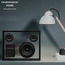 TRANSPARENT SPEAKER トランスペアレント スピーカー bluetooth Bluetoothスピーカー ポータブルスピーカー ブラック レッド ホワイト サスティナブルスピーカー 透明 強化ガラス