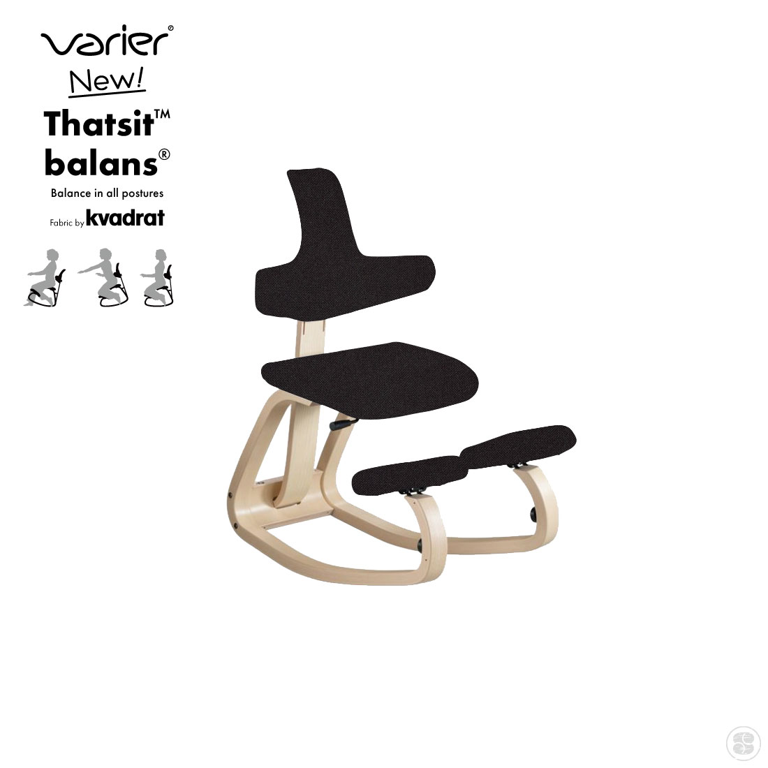 【店舗クーポン発行中】Varier バリエール New Thatsit Balans Chair Kvadrat Revive 新ザットシットバランスチェア クヴァドラ リヴァイヴ