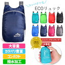 【55％OFF対象→891円！3点買い クーポンで！】 【楽天1位】エコバッグ リュック リュックサック 大容量 撥水加工 コンパクト 折りたたみ バッグ かばん 鞄 レディース (送料無料) 郵1 ka-161