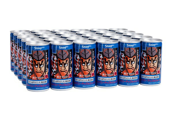 シャイニー りんごジュース 青のねぶた 190g×30缶のサムネイル