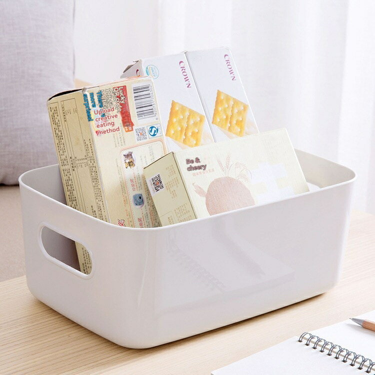 【BLACK FRIDAY限定クーポン】収納ボックス 収納カゴ 小物入れケース ポリプロピレンケース 3個セット 大容量 白 収納バスケット 卓上収納ケース ホ...