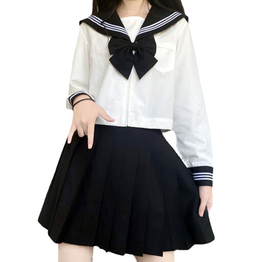 【新発売記念価格!】セーラー服 長袖 制服 学生服 女子高生 JK コスプレ 【新発売記念価格!】セーラー服 長袖 制服 学生服 女子高生 JK コスプレ