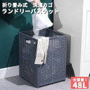 【新発売限定記念価格!】ランドリーバスケット 折りたたみランドリーボックス 48L 洗濯カゴ 折りたたみボックス ランドリー 収納 ボックス プラスチック おし...