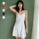 【在庫処分価格】スリップ 透けない インナー ワンピース レース セクシーランジェリー SEXY 下着 ペチコート Vネック ナイトウェア ルームウェア ネグリジェ ドレス ワンピース 無地 スリップ コスプレ 女性 キャミソール インナーキャミソール ベビードール(4)