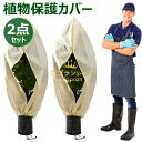 植物 保護カバー 2点セット 不織布 植物保温ネット 虫害対策 巾着式 プランターカバー 植物保護カバー 植物防寒カバー 防寒カバー 透光性 通気性 折りたたみ...