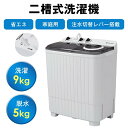 【新発売限定記念価格!】【一回3.8円だけ?!】【二槽式】洗濯機 二槽式洗濯機 9kg コンパクト 一人暮らし 洗濯機 節電 ステンレス槽 まとめ洗い 脱水器 ...