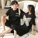 【最大P57倍,実質3690円 8/11 まで】ペア パジャマ 半袖 春夏 レディース ワンピース パジャマ カップル ペア ルームウェア 夏 結婚祝い プレゼ...