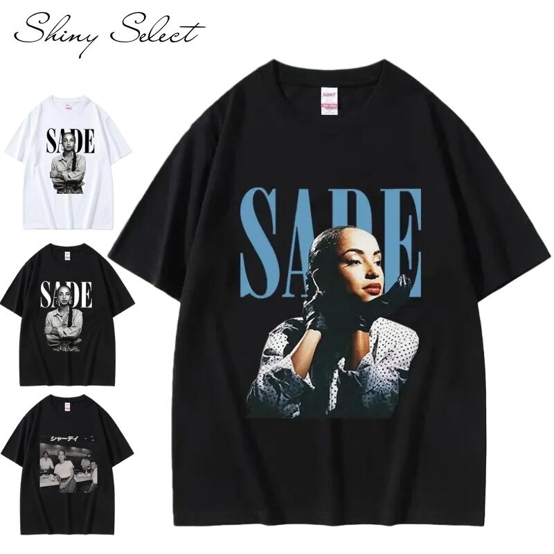 【大人気商品】メンズ Tシャツ SADE ティーシャツ TEE Tシャツ BLACK(ブラック) アーティスト 歌手 プ..