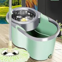 【新商品入荷】回転モップ フロアモップ フローリング ワイパー 脱水 乾拭き 水拭き 掃除 軽量 床に優しい 長さ調節 バケツ分解可能 組立簡単 モップセット 取替 バケツ付き 一層式 洗浄