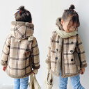 【新発売限定記念価格!】ダッフルコート キッズ ボアコート チェック柄 子供服 暖かい 子供コート 秋 冬コート キッズコート 格子柄 キッズ服 ジュニア アウター カジュア 防寒 春秋 110/120/130/140/150/160 女の子 男の子 フード付きコート
