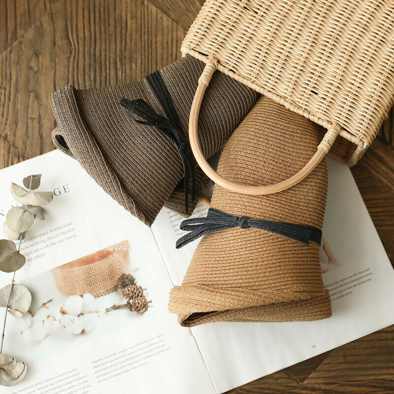 【クーポン最大1000円OFF】日よけ帽 サイズ調整可 レディース 紫外線カット ビーチ ストローハット おしゃれ つば広 折りたたみ UPF50+