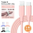 【2本セット】USB Type-C to Lightning iPhon