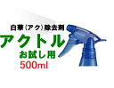 アクトル500ml お試し用スプレー 白華(エフロ)除去剤 テクノクリーン
