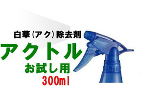 アクトル300ml お試し用スプレー　白華(エフロ)除去剤　テクノクリーン