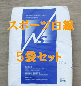 スポーツ白線　ラインパウダー　石灰　20kg×5袋セット【送料無料】【smtb-k】【w3】