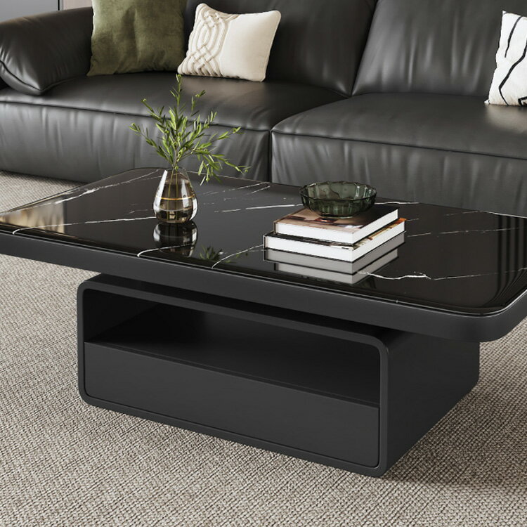 センターテーブル ローテーブル 収納付き 幅100 110cm テーブル 引き出し センターテーブル 120cm 作業台 食卓 大理石柄 机 収納 棚 ディスプレイテーブル 130cm 140cm コーヒーテーブル 黒 リビング おしゃれ ブラック モダン おしゃれ オフィス 新生活