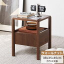 8%OFFクーポン★7/30 ナイトテーブル サイドテーブル ガラス天板 ミニテーブル 38*35*45cm ベッドサイド ソファサイド 収納棚付き かわいい ...