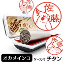 オカメインコ イラスト入り チタン印鑑 銀行印 認印 ケース付 おしゃれ グッズ 雑貨 かわいい 鳥 インコ 動物 ハンコ 13.5mm 15mm ギフト プレ...