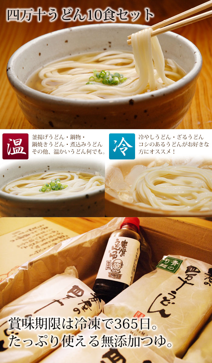 麦屋の四万十うどん10食セット お中元 お歳暮 ギフト