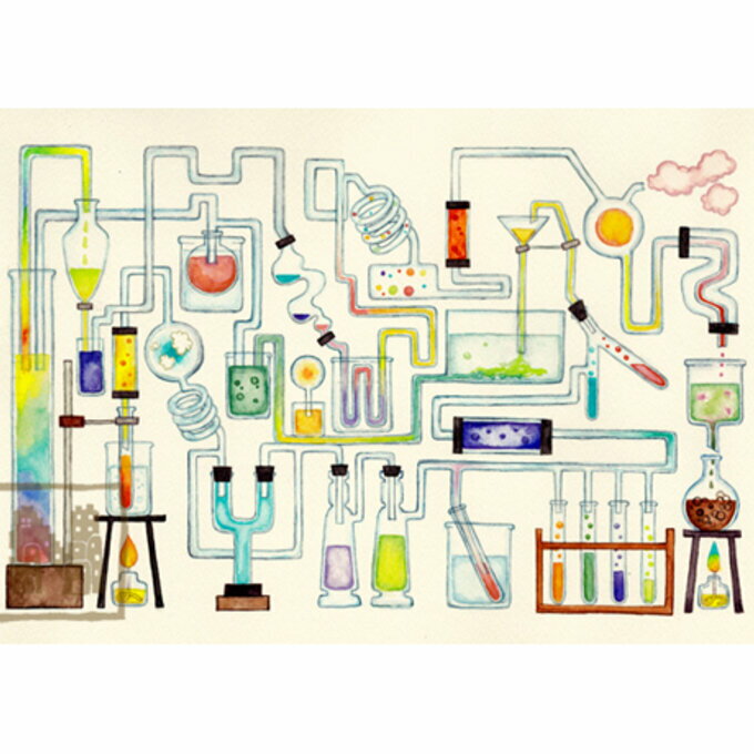 空想街雑貨店 ポストカード 虹から抽出された液体=虹コーヒー 【同梱A】