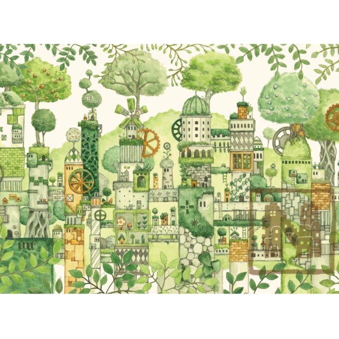 空想街雑貨店 ポストカード 緑の文明 【同梱A】