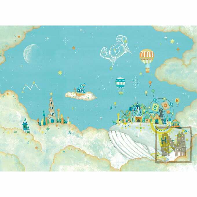 空想街雑貨店 ポストカード 白クジラの遊園地 【同梱A】