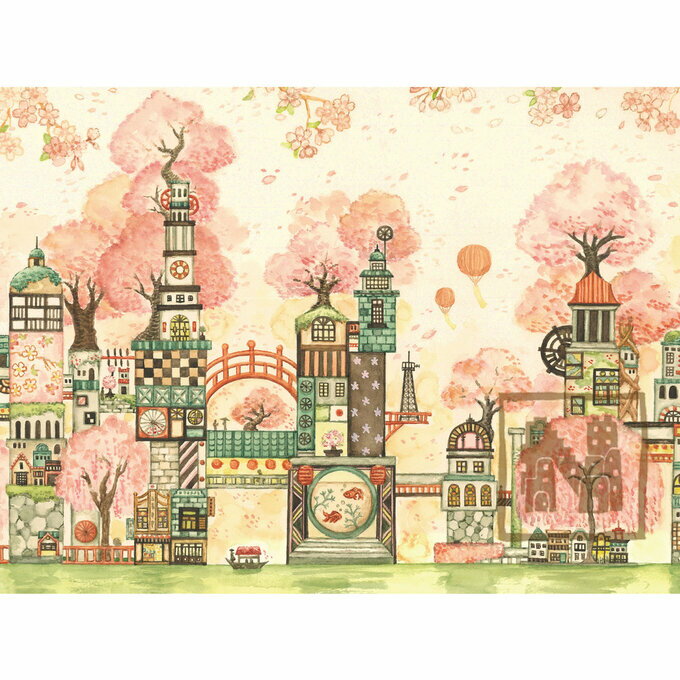 空想街雑貨店 ポストカード 桜町三十四番街 【同梱A】