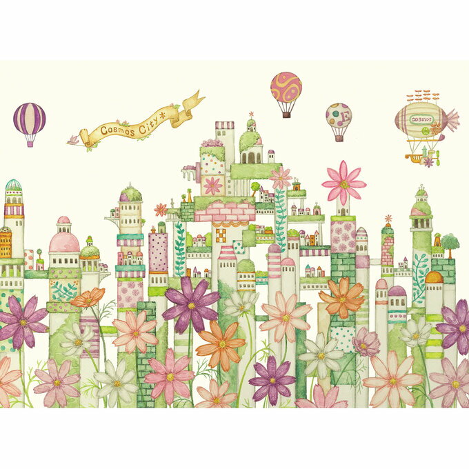 空想街雑貨店 ポストカード コスモスの都 【同梱A】