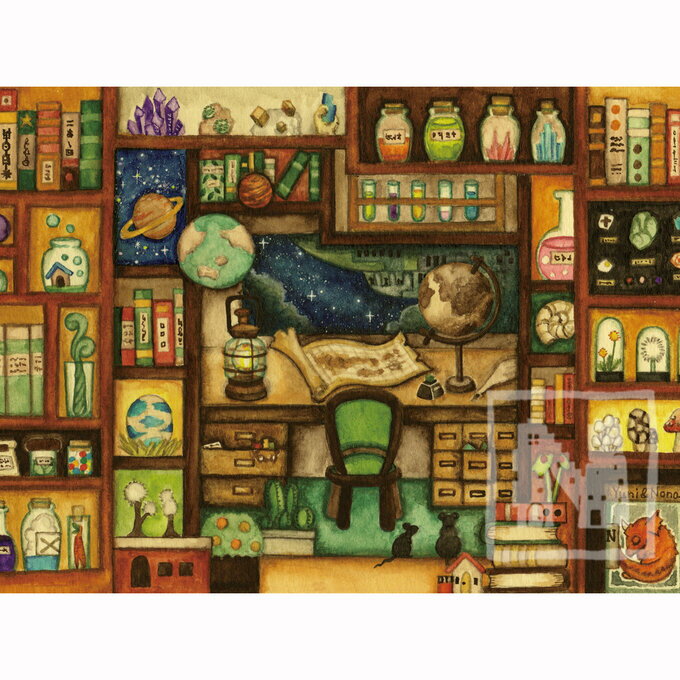 空想街雑貨店 ポストカード 理科少年の部屋 【同梱A】