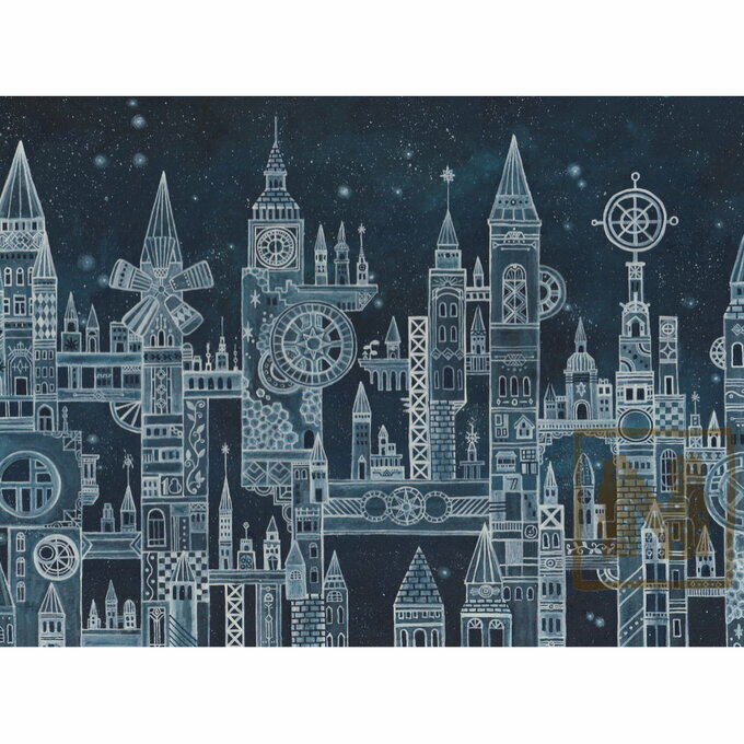 空想街雑貨店 ポストカード 遠い銀河のガラス都市 【同梱A】