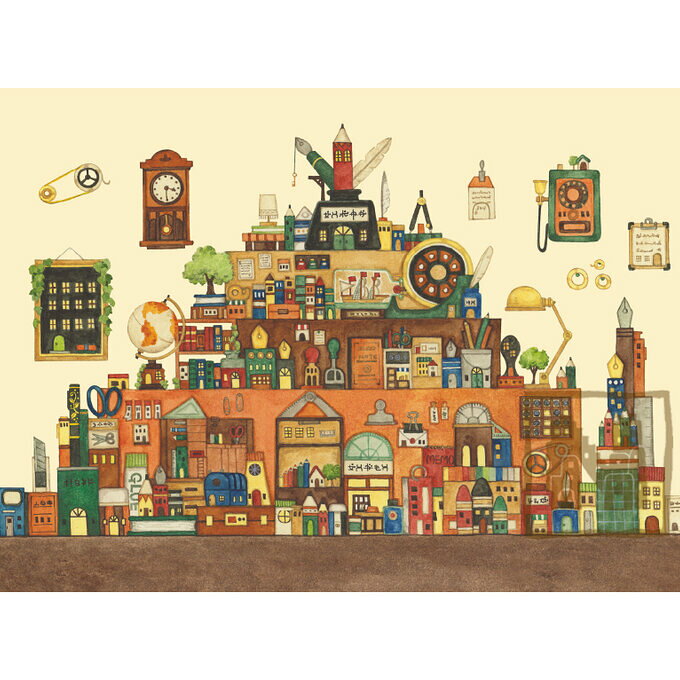 空想街雑貨店 ポストカード 文房具の王国 【同梱A】