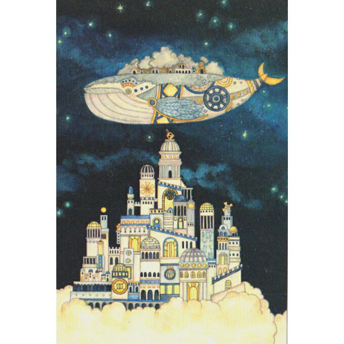 空想街雑貨店 ポストカード 古都クジラと雲の文明 【同梱A】