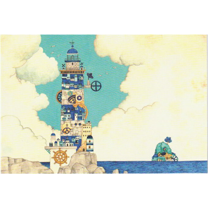 空想街雑貨店 ポストカード　灯台の街 【同梱A】