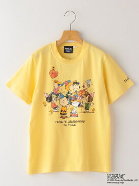 [Rakuten Fashion]SHIPSKIDS:スヌーピー半袖TEE2(145~160cm) SHIPS KIDS シップス カットソー キッズカットソー ホワイト ブラウン ブルー【送料無料】