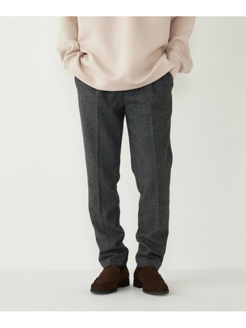 Rakuten - SHIPS Colors:T/W ツイード イージー スラックス(セットアップ対応可能)◇ SHIPS Colors シップス パンツ スラックス・ドレスパンツ ブラウン ブラック ネイビー【送料無料】[Rakuten Fashion]