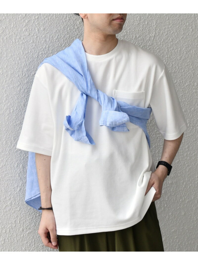 乐天商城 - SHIPS any:＜接触冷感＞COOL TOUCH スムース リラックス ポケット Tシャツ 26SS◇ SHIPS any シップス トップス カットソー・Tシャツ ベージュ ネイビー グレー ブラック ホワイト【送料無料】[Rakuten Fashion]