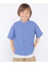 SHIPS KIDS:100~130cm /エンブロイダリー シャツ SHIPS KIDS シップス トップス シャツ・ブラウス ブルー【送料無料】[Rakut...