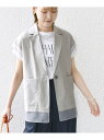【SALE/40%OFF】《予約》【WEB限定】<手洗い可能>シアー コンビ テーラード ベスト SHIPS WOMEN シップス トップス ベスト・ジレ ネイ...