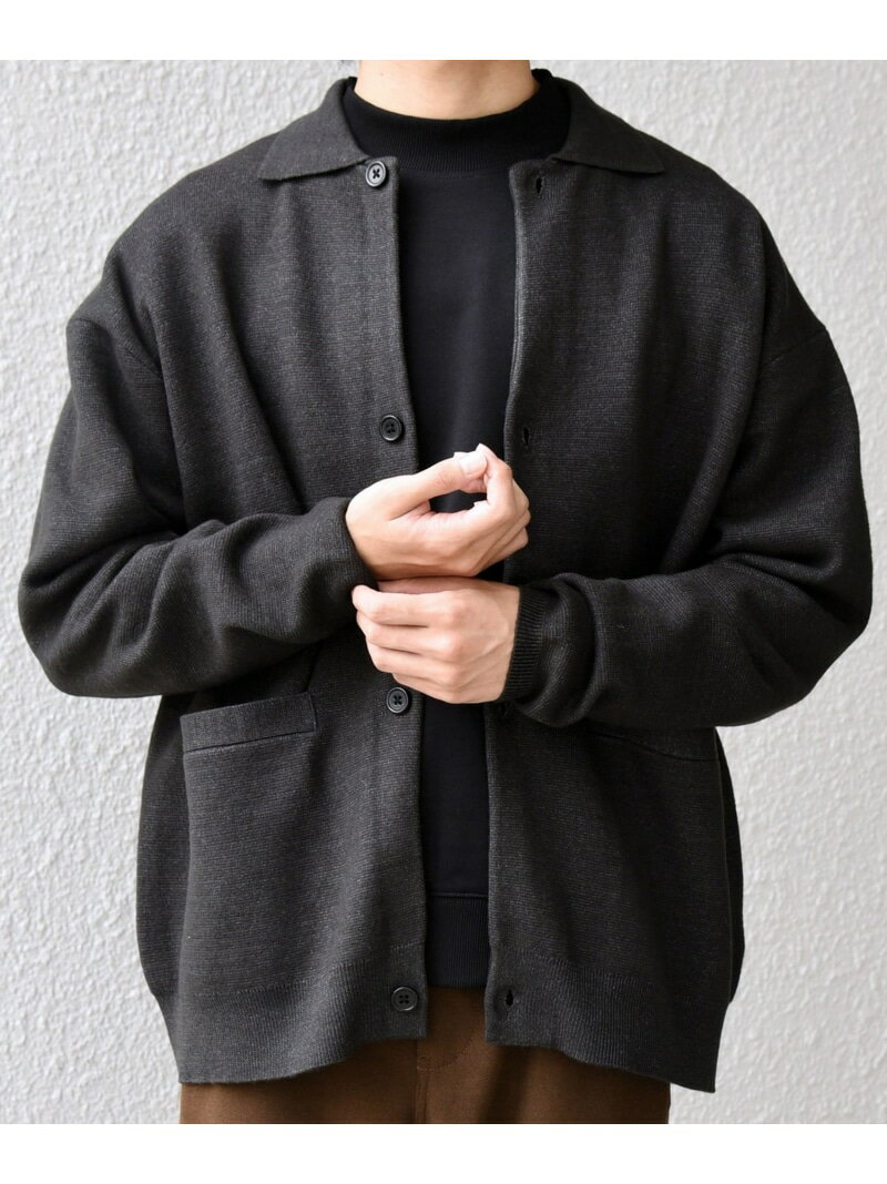 SHIPS any:＜手洗い可能＞ハイゲージ ミラノリブ ブラッシュド ニット ポロ カーディガン◆ SHIPS any シップス トップス カーディガン レッド ネイビー【先行予約】*【送料無料】[Rakuten Fashion]のサムネイル