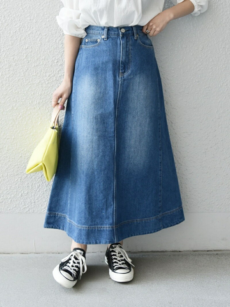 SHIPS any: フレア デニム スカート[SHIPS any DENIM] SHIPS any シップス スカート その他のスカート ブルー ネイビー【送料無料】[Rakuten Fashion]