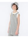 MOUN TEN.:160cm / バイカラー ワッフル タンクトップ SHIPS KIDS シップス トップス ノースリーブ・タンクトップ ブラウン グレー【...