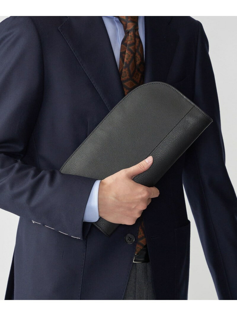 【SALE／40%OFF】SHIPS: スプリットレザー クラッチ バッグ SHIPS MEN シップス バッグ クラッチバッグ ブラック ブラウン【RBA_E】【送料無料】[Rakuten Fashion]