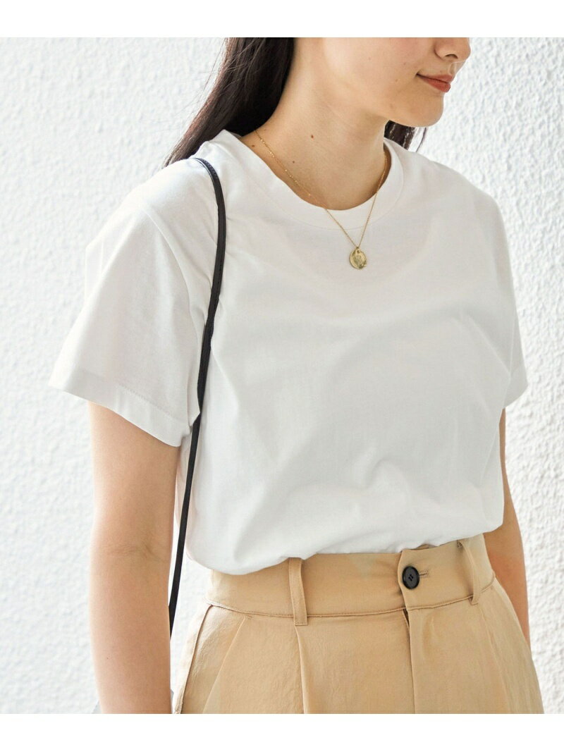 【SALE／30%OFF】オーガニック コットン TEE SHIPS WOMEN シップス トップス カットソー・Tシャツ ホワイト ベージュ グレー ブルー【RBA_E】[Rakuten Fashion]のサムネイル