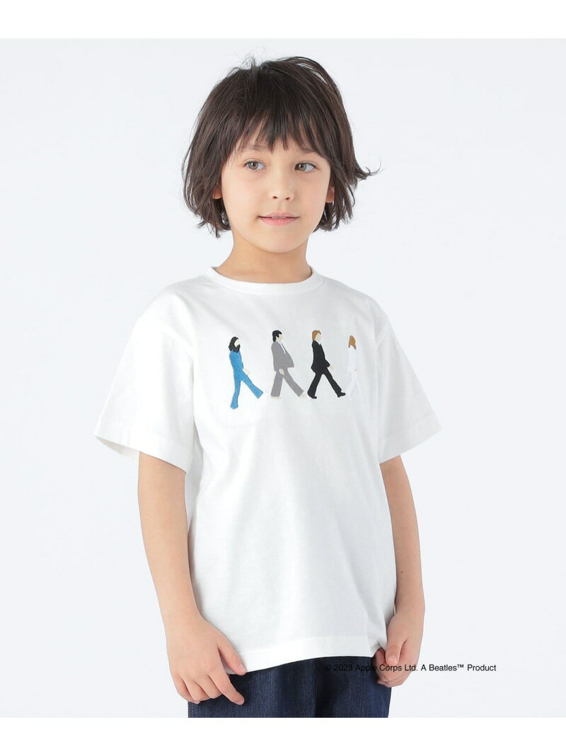 【SALE／25%OFF】SHIPS KIDS: 100~130cm /＜家族おそろい＞【THE BEATLES】TEE SHIPS KIDS シップス トップス カットソー・Tシャツ ホワイト グレー ブルー ネイビー【RBA_E】【送料無料】[Rakuten Fashion]