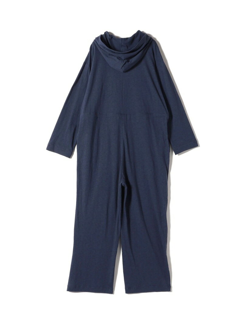 【SHIPS別注】onit:＜洗濯機可能＞フーディ オールインワン SHIPS WOMEN シップス オールインワン・オーバーオール オールインワン・つなぎ ネイビー ブラック【送料無料】[Rakuten Fashion]