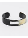 【SALE/35%OFF】SHIPS: ホーン アシンメトリー バングル SHIPS MEN シップス アクセサリー・腕時計 ブレスレット・バングル ブラウン【...