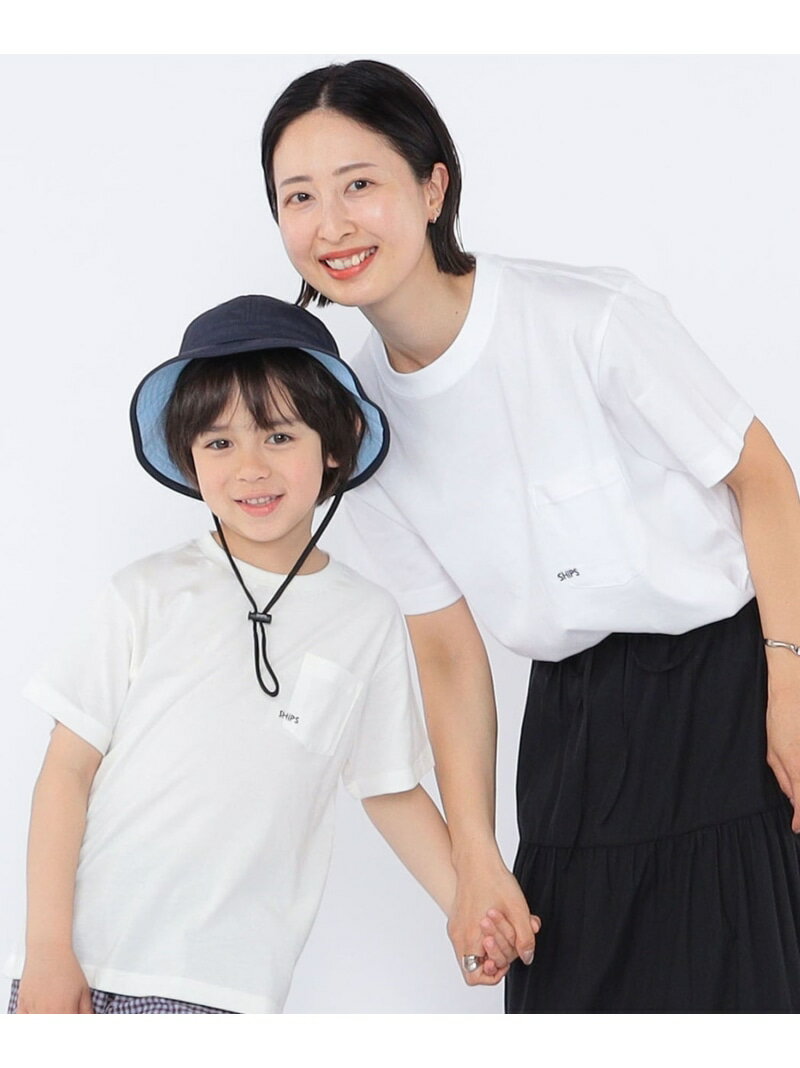【WEB限定】SHIPS KIDS:100~160cm /＜家族おそろい＞SHIPS マイクロロゴ Tシャツ S...