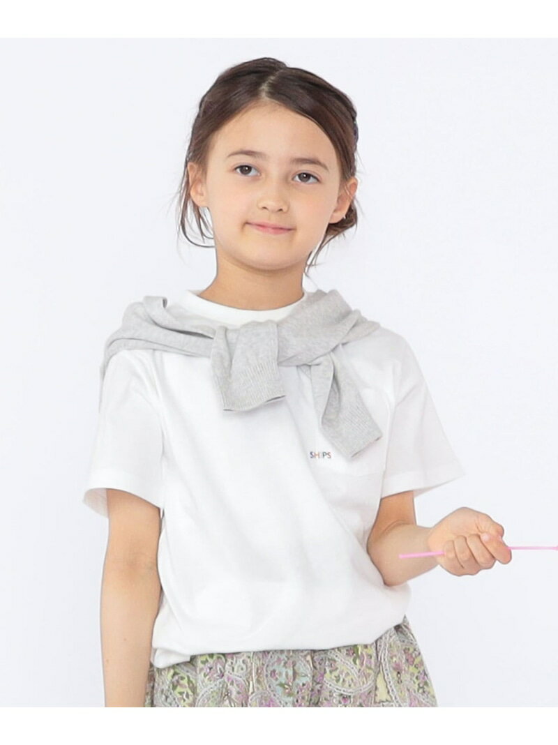 【WEB限定】SHIPS KIDS:100~160cm /＜家族おそろい＞SHIPS マイクロロゴ Tシャツ S...